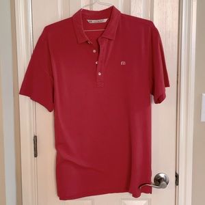 Travis Mathew Light Red Golf Polo